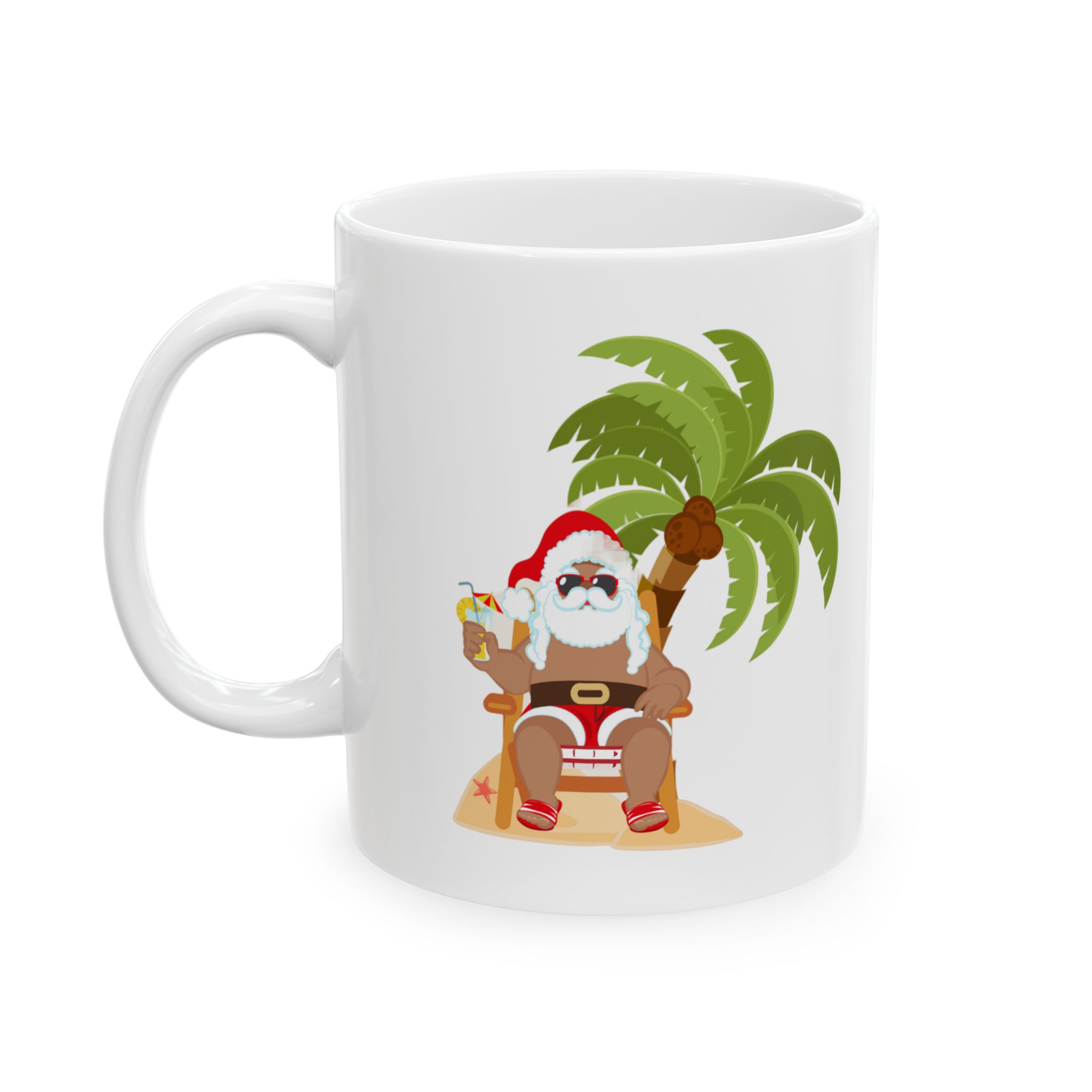 Mug - Beach Santa Ceramic Mug (11oz, 15oz) - Image 2